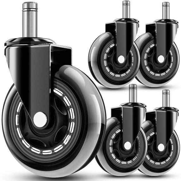 RidRed Office Chair Wheels Replacement Rubber Wheels Uni