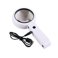 Magideal - Lupa Con Lupa Iluminada De Mano Ligera Para Pasatiempos