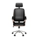thumbnail image 4 of Silla Ejecutiva Ergo | Cuero Negro | Apoyabrazos de Madera y Reposacabezas Ajustable, 4 of 8