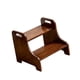 thumbnail image 3 of Taburete De Dos Escalones Portátil Para Muebles, Taburete Para Adultos, Cocina, Guardería, Color Marrón, 3 of 5