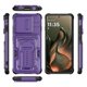 thumbnail image 2 of Funda para Motorola Edge 5G 2025 / Edge 60 Pro Slim Fit con Cubierta Deslizante para Cámara y Soporte Invisible, Cubierta a Prueba de Golpes de Grado Militar, Morado, 2 of 8