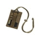 thumbnail image 1 of Soporte para tarjetas de identificación OneTigris, parche táctico con velcro, marrón, 1 of 6