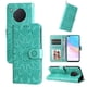 thumbnail image 5 of Funda tipo cartera FOXDOCK para Huawei Nova 8i , diseño girasol en relieve, cuero PU, cierre magnético, soporte y tarjetero, 5 of 5