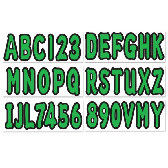 Pegatinas para embarcaciones NorthBoat 8 cm 4 juegos de letras y números