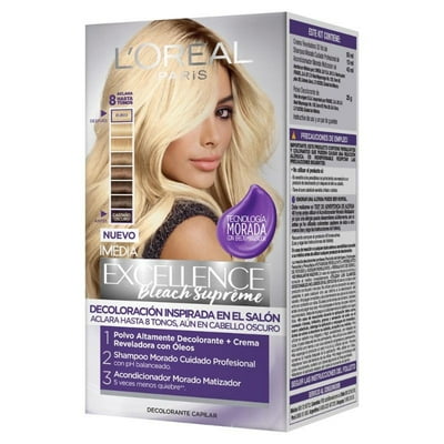 Decolorante De Cabello Excellence Bleach Supreme Rubio Claro