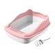 thumbnail image 1 of Caja de arena para gatos con lados altos, suministros para mascotas a prueba de salpicaduras, bandeja de arena portátil fácil de limpiar, bandeja de, 1 of 5