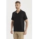 thumbnail image 2 of Polera Hombre Slim Cuello Camisero Negro- ll, 2 of 4