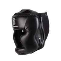 Magideal - Casco De Boxeo Protector De Cabeza Acolchado Grueso Ajustable Pu Cobertura De Cara Completa Para Entrenamiento De Muay Thai Taekwondo Sparring Karate Azul De 50 A 60Cm