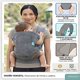 thumbnail image 4 of Portabebés Ergonomico 4 En 1 Ajustable Gris, 4 of 4