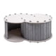 thumbnail image 2 of Cama Túnel Para Gatos, Transpirable, Con Cubierta Extraíble, Cueva Para Gatos Con 2 Agujeros, Color Gris Claro, 2 of 5