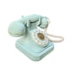 thumbnail image 4 of Teléfono retro con cable Teléfono antiguo Teléfono con botón de marcación clásico Teléfono de escritorio con cable Teléfono fijo retro para sala de Azul, 4 of 5