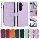 thumbnail image 3 of Funda Cartera Mariposa para [Samsung Galaxy A55 5G] con Soporte y Cremallera Morado claro, 3 of 6