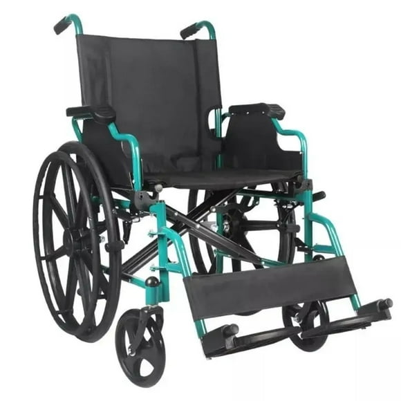 Silla de Ruedas Brazos Abatibles de Acero