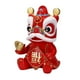 thumbnail image 1 of Estatuilla De León De La Riqueza China Accesorio De Adorno De Alcancía De Resina Rojo, 1 of 3