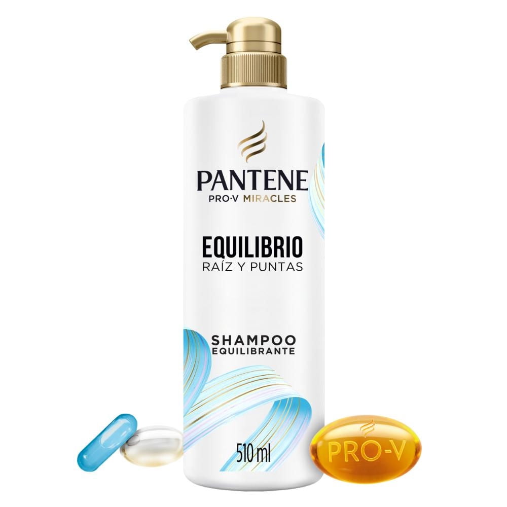 Shampoo Equilibrante Miracles Equilibrio Raíz Y Puntas 510 ml Pantene