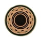 thumbnail image 1 of Alfombra de Yute Redonda Borde Negro Verde 118 cm Atmosphera, 1 of 6