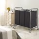 thumbnail image 2 of Clasificador de ropa STO STO de 3 secciones con 3 bolsas negras con ruedas, 2 of 6