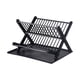 thumbnail image 1 of Estante Para Secar Platos, Vajilla Plegable Con Escurridor Para Cafetería, Restaurante, Hogar, Negro, 1 of 3