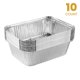 thumbnail image 5 of PLASTICPRO Bandejas desechables de aluminio de 5 lb (2,3 kg) para hornear, paquete de 10, 5 of 7