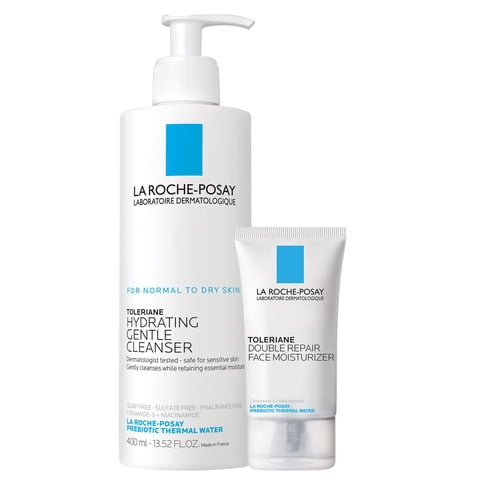 Set De Cuidado De La Piel La Roche-Posay Toleraine Double Repair 40 Ml/400 Ml