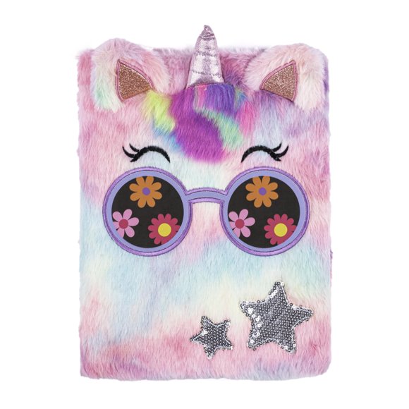 Cuaderno de bocetos VOTUM 23 × 30 cm – Cubierta de unicornio peluda