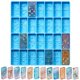 thumbnail image 1 of Molde de Resina Patelai de 28 Cavidades Holográfico Azul, 1 of 7