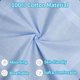 thumbnail image 3 of Pack de 8 pañuelos de algodón para hombre, surtidos en tonos azules lisos, 3 of 3