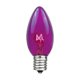 thumbnail image 1 of Novelty Lights Bombillas Moradas C7/E12 de 5 W 120 V – Pack de 25, 1 of 6