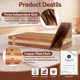 thumbnail image 3 of Juego de 3 Tablas de Cortar de Madera con Forma de Libro y Soporte NKDFRI, 3 of 7