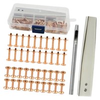 Bothyi - Kit De Remaches De Cuero 40 Juegos De Remaches Remaches De Cuero Tubulares Para Bricolaje Leathercraft C