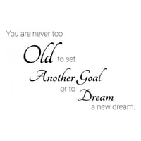 Rienda Libre Graphics - Decomural Never To Old Inspirational Ws-43011