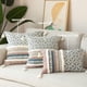thumbnail image 5 of Fundas de cojín decorativas con mechones para sofá cama, estilo marroquí moderno con borlas, ideal para dormitorio y sala de estar, 45 x 45 cm., 5 of 8