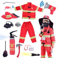 Set De Disfraces Lesheng Space Fireman Firefighter Para Niños De 3 A 7 Años