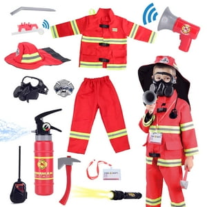 Set De Disfraces Lesheng Space Fireman Firefighter Para Niños De 3 A 7 Años