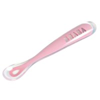 Beaba - Cuchara Ergonómica De Aprendizaje 1Era Edad, Color Rosado