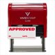 thumbnail image 1 of Sello de goma autoincansable rojo mediano Vivid Stamp, 1 of 7