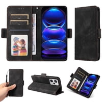 Carcasa Foxdock Xiaomi Redmi Note 12 Pro Plus De Cuero Pu, Diseño Acolchado Clásico, Protección Contra Caídas Y Rayones