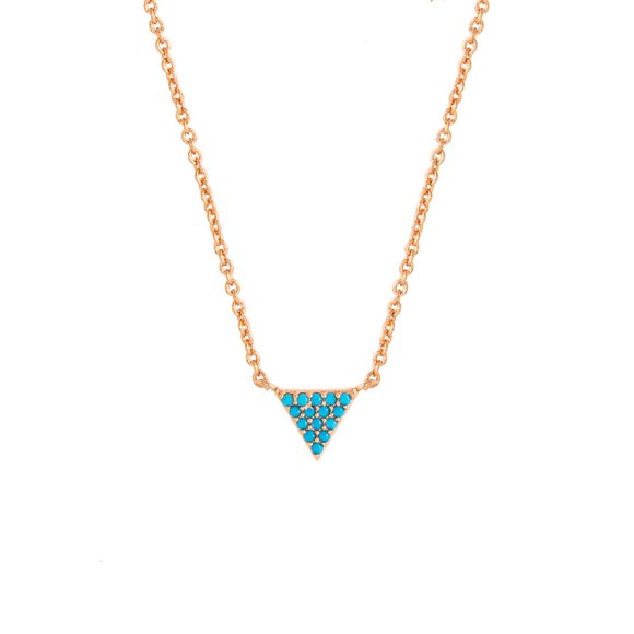 Collar Lupine para mujer de Sole du Soleil, chapado en oro blanco 18k
