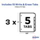 thumbnail image 5 of Separadores de plástico Avery Big Tab Write & Erase, juego de 5 pestañas, x3, 5 of 9