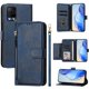thumbnail image 1 of Funda Billetera Cremallera para BLU View 5 Pro con Porta Tarjetas, Soporte y Correa Azul, 1 of 5