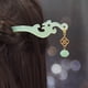 thumbnail image 1 of Vintage Chinese Style Cheongsam Hair Accessories: Handmade Hanfu Acetate Hairpin with Jade Flower Tassel, 1 of 5
