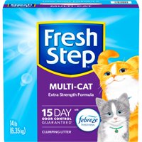Arena Para Gatos Fresh Step Multi-Cat Extra Strength, 6,35 Kg
