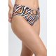 thumbnail image 3 of Bikini calzón clásico alto argolla estampado naranja Talla M, 3 of 4