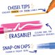 thumbnail image 2 of Marcadores Resaltadores Borrables Crayola Take Note Punta Cincel 12 unidades, 2 of 8