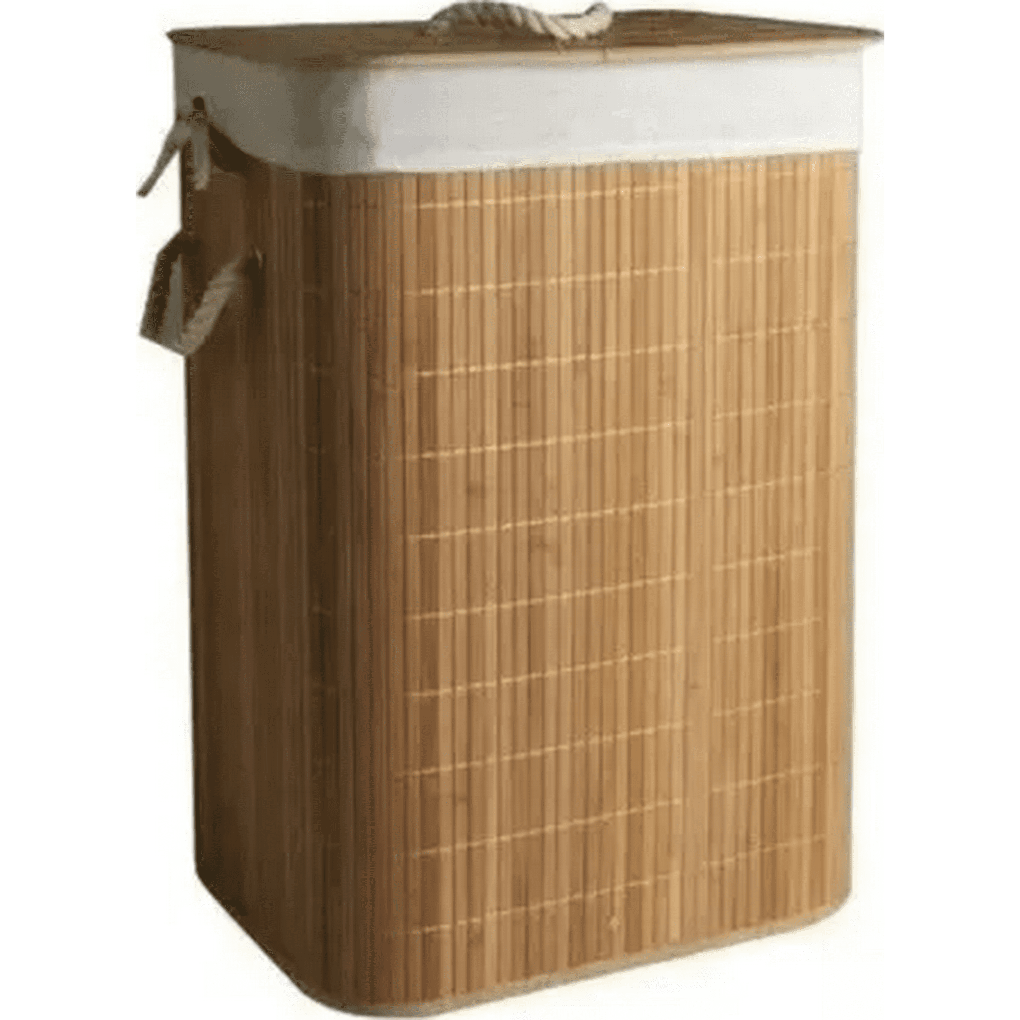 Genérico - Cesta Ropa Bambú Con Tapa