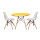 thumbnail image 1 of Set Mesa Amarilla + 2 Sillas S/Brazos Blancas, 1 of 3