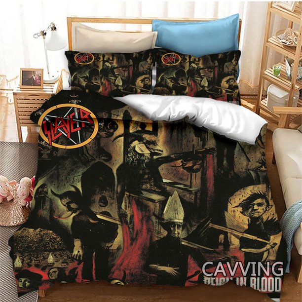 Slayer Rock Band 3D Printed Bedding Set Duvet Covers & Pillow Cases Comforter Quilt Cover (US/EU/AU Sizes) Home Textile H07