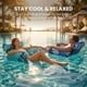 thumbnail image 3 of Silla flotante piscina hinchable tumbona asiento respaldo playa lago, 3 of 8