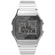 thumbnail image 1 of Reloj Timex T80 unisex de 34 mm, tono plateado con acero inoxidable, 1 of 4