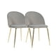thumbnail image 1 of Pack 2 Sillas Sitiales Nordic Felpa Gold - Gris, 1 of 3